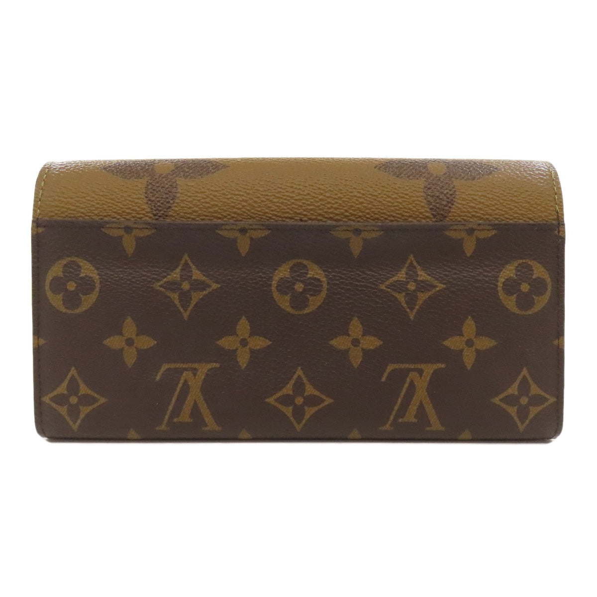 LOUIS VUITTON Long Wallet Purse M80726 Monogram reverse Brown Portefeuille Sara Women