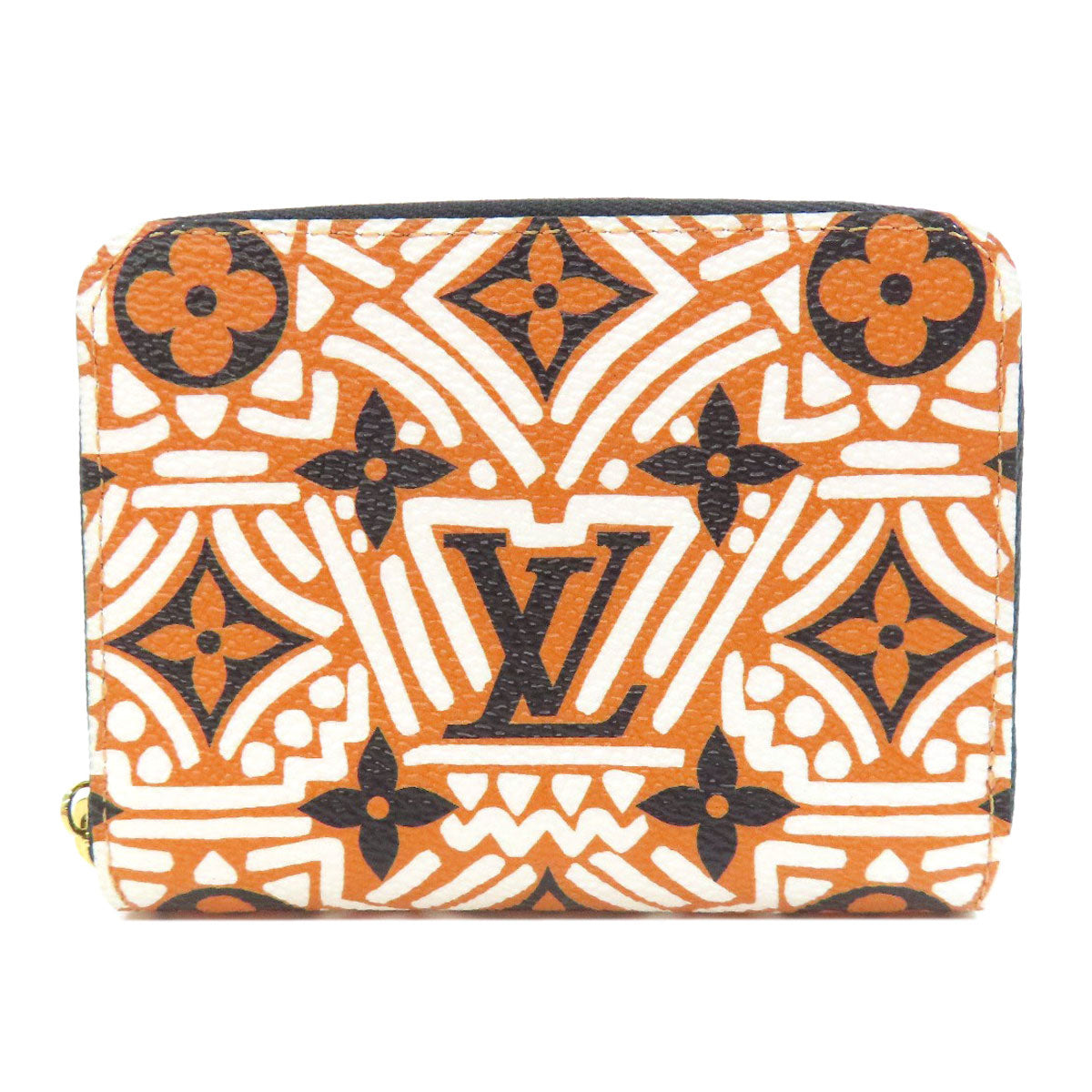 LOUIS VUITTON Coin case M69496 Monogram canvas Orange Zippy Coin Purse Crafty Women