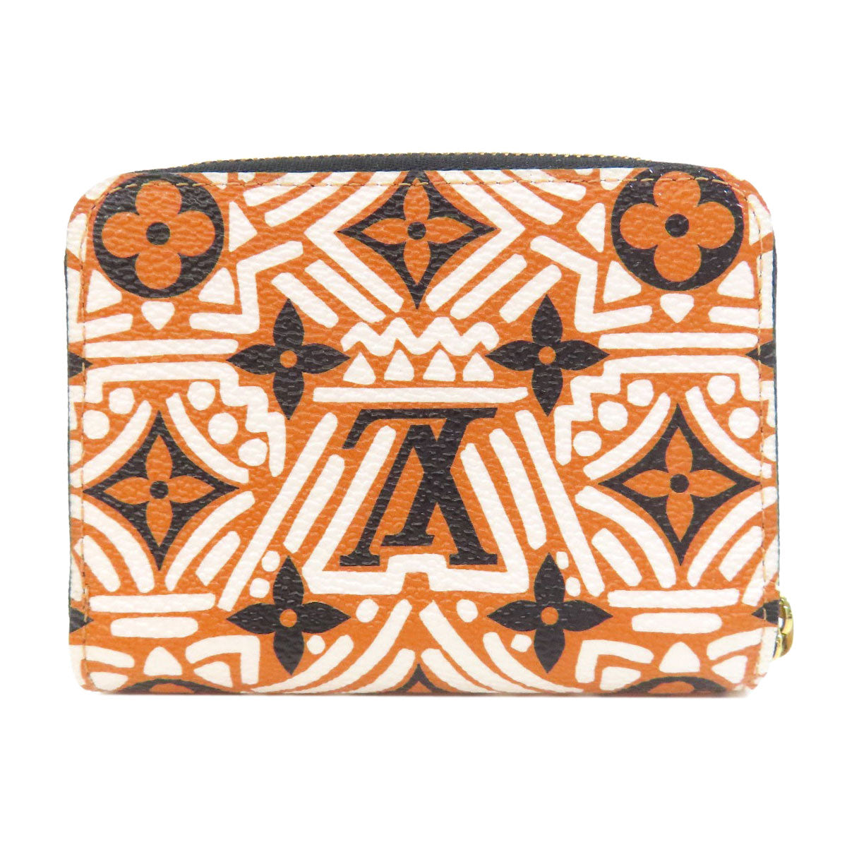 LOUIS VUITTON Coin case M69496 Monogram canvas Orange Zippy Coin Purse Crafty Women