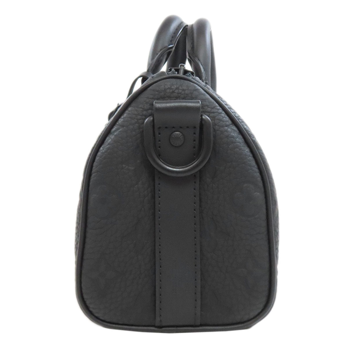 LOUIS VUITTON Handbag M20900 Taurillon Clemence Leather black Keepall ã»bandouliere 25