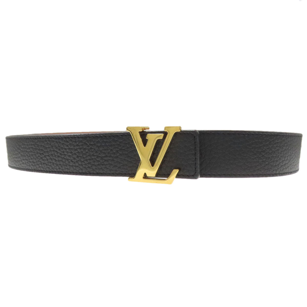 LOUIS VUITTON belt M9521 Calf leather black Saint Tulle LV Initial Reversible