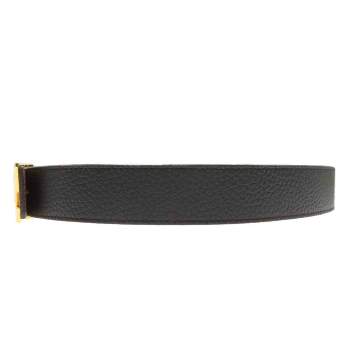 LOUIS VUITTON belt M9521 Calf leather black Saint Tulle LV Initial Reversible