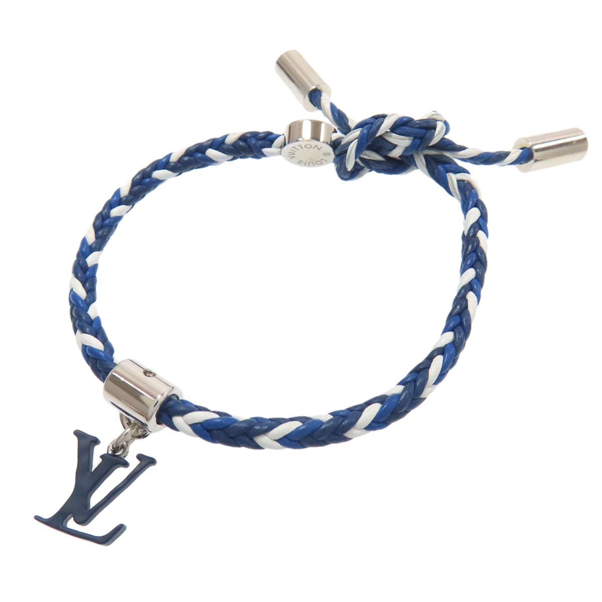 LOUIS VUITTON bracelet M6792 Metal, Leather blue Bracelet Friendship Charm Women
