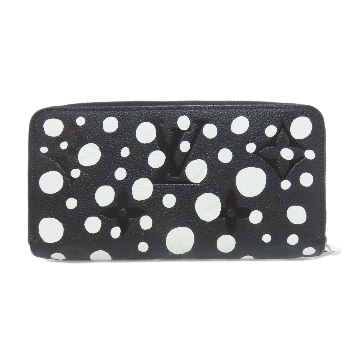 LOUIS VUITTON Long Wallet Purse M81906 Ann Platt black Zippy Wallet LVxYK Women