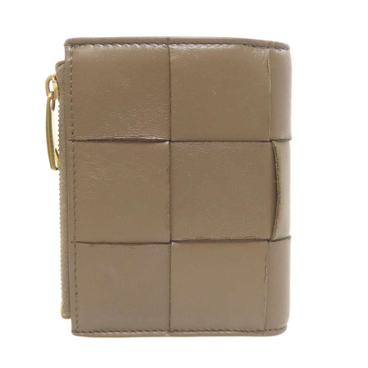 BOTTEGAVENETA Bifold Wallet leather Brown cassette Women