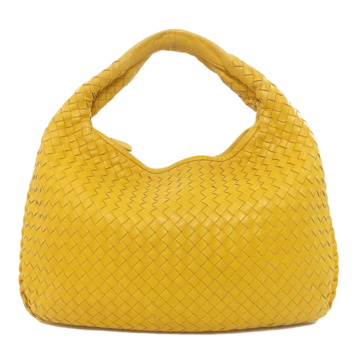 BOTTEGAVENETA Shoulder Bag Calfskin yellow one belt INTRECCIATO Women
