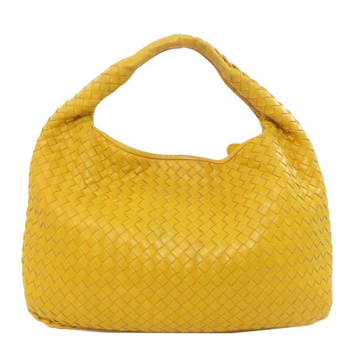 BOTTEGAVENETA Shoulder Bag Calfskin yellow one belt INTRECCIATO Women
