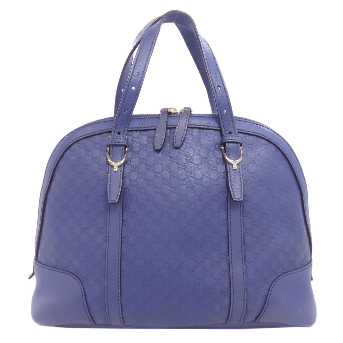 GUCCI Handbag 309617 leather blue GG Signature Microsima 2WAY