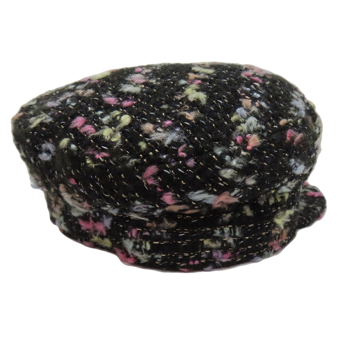 CHANEL hat Tweed black Casquette Womenc