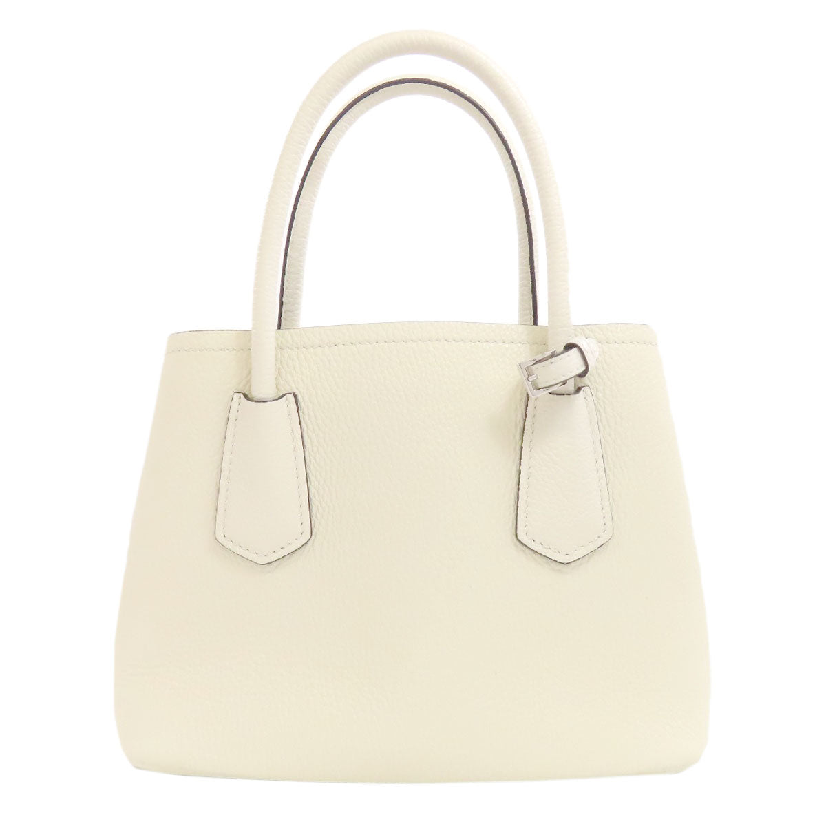 PRADA Handbag 1BG443 leather white 2WAY Women