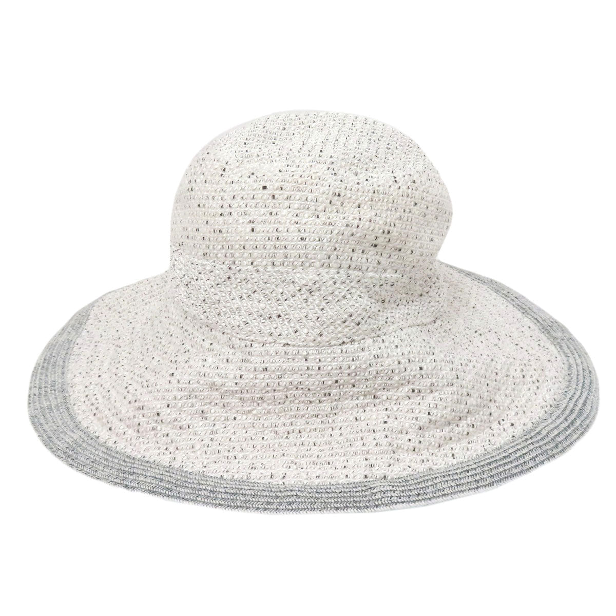 HERMES hat canvas white Bucket hat 55