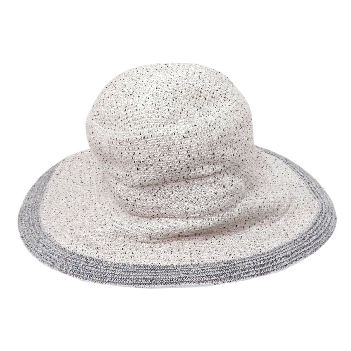 HERMES hat canvas white Bucket hat 55