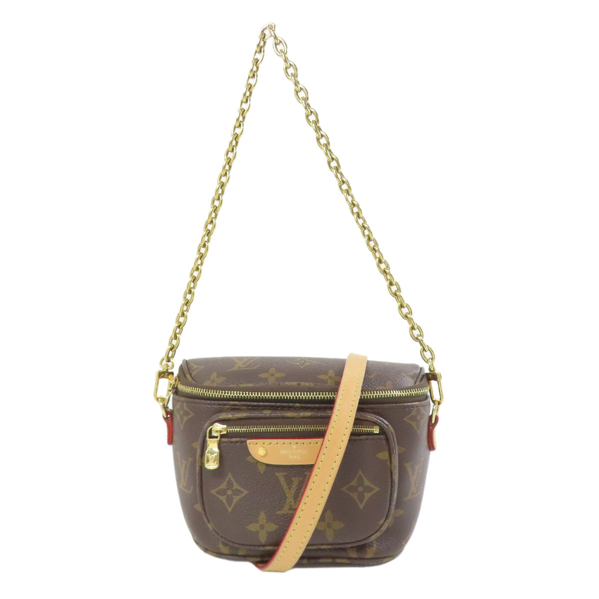 LOUIS VUITTON Handbag M82335 Monogram canvas Brown mini bum bag
