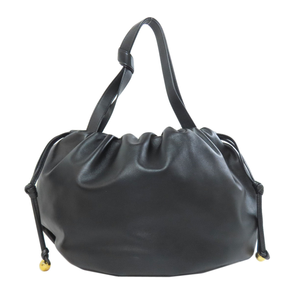 BOTTEGAVENETA Handbag Calfskin black Drawstring bag