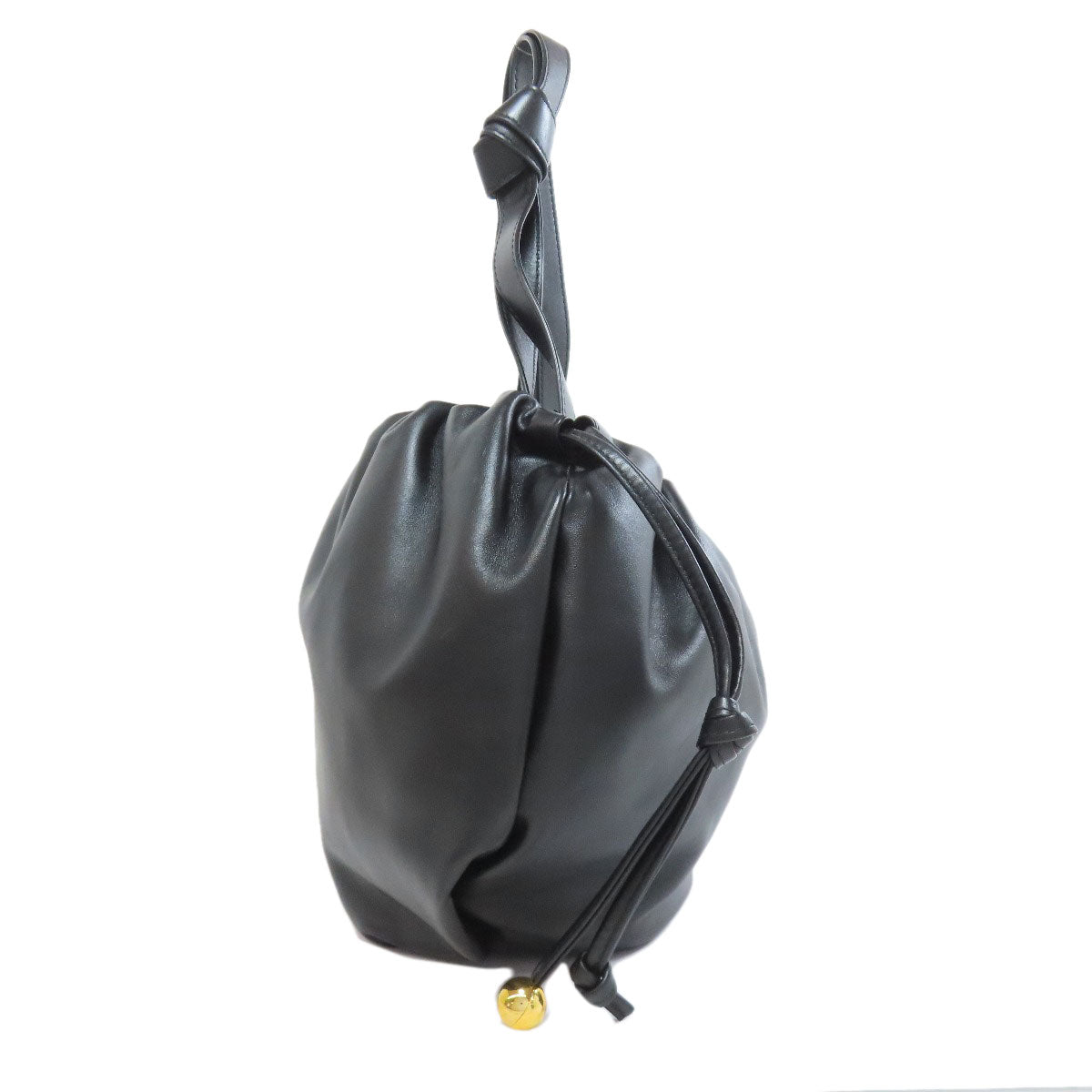 BOTTEGAVENETA Handbag Calfskin black Drawstring bag