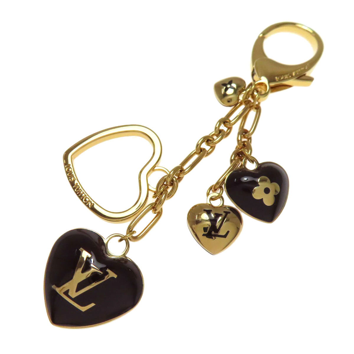 LOUIS VUITTON Pierce M65757 Gold Plated gold Bijoux Sac Cool Heart