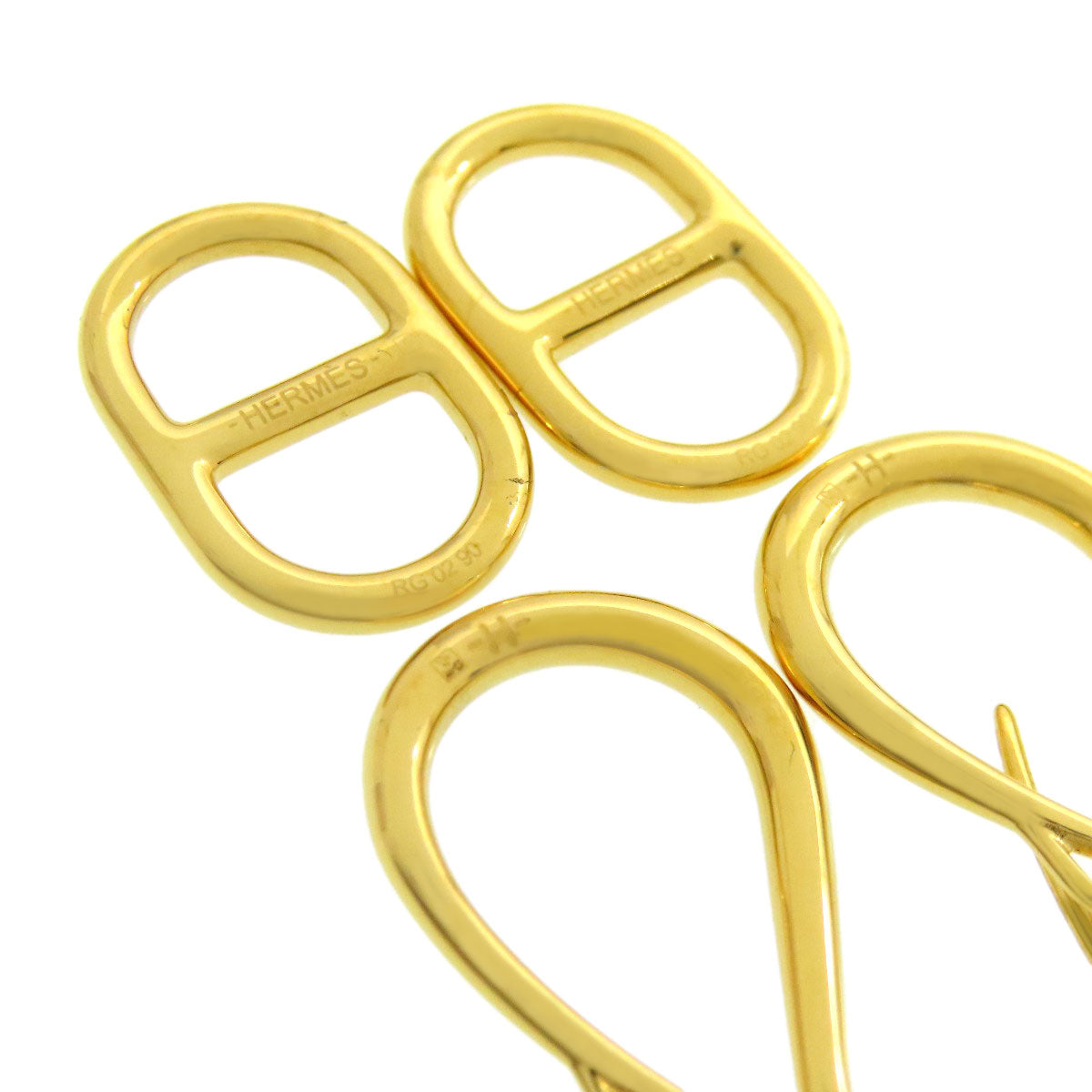 HERMES Pierce Gold Plated gold Oh Myon Rose Azalee