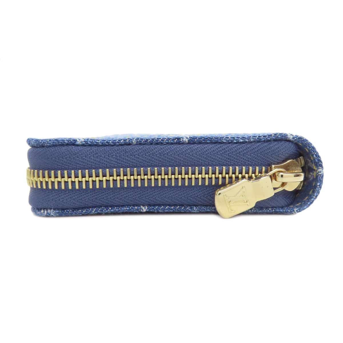LOUIS VUITTON Long Wallet Purse M23161 denim blue LVxTM Zippy Wallet
