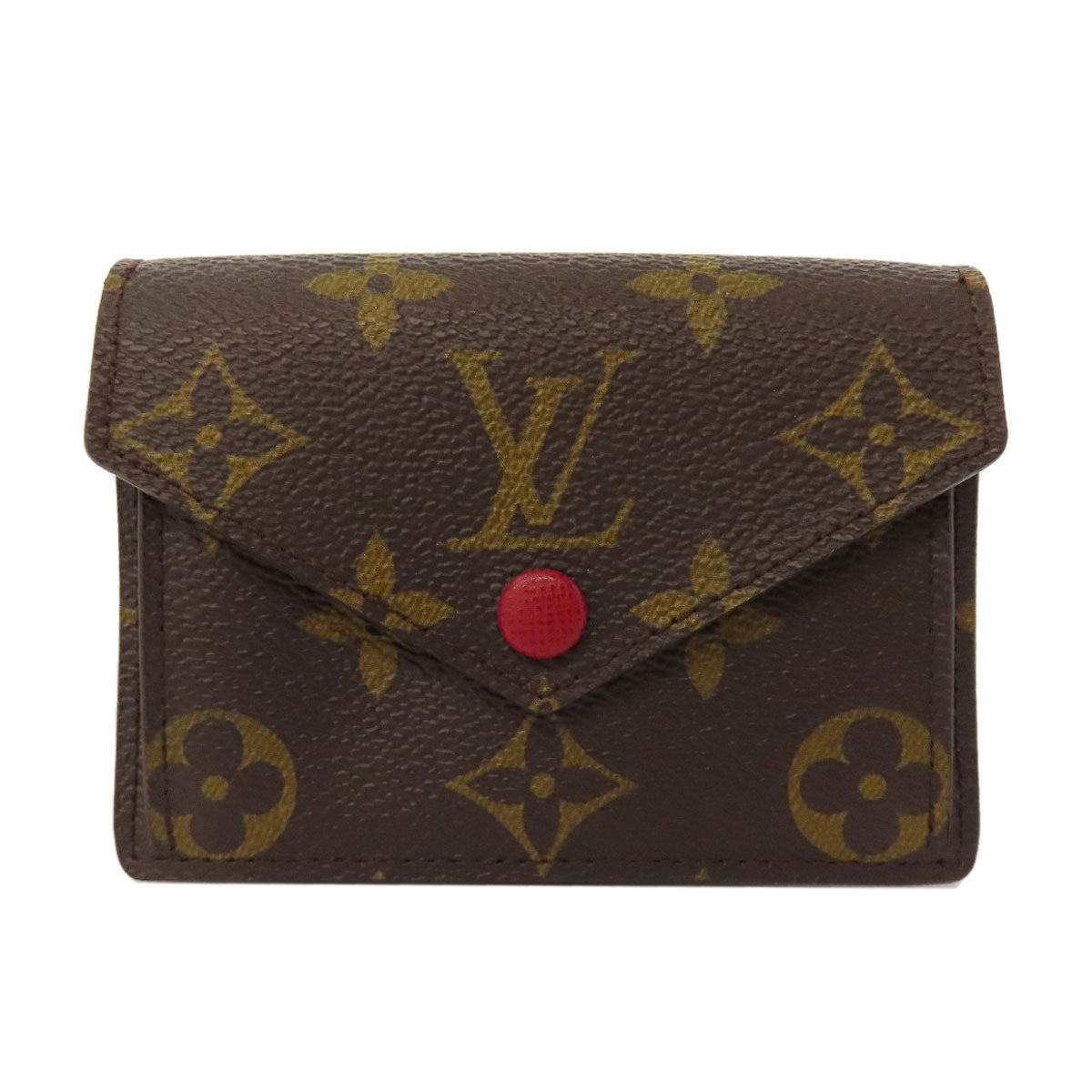 LOUIS VUITTON Card Case M93802 Monogram canvas Brown Portefeuille Marie