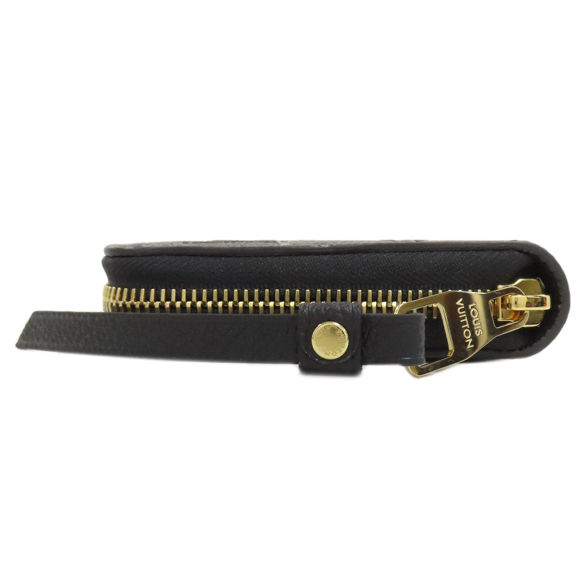 LOUIS VUITTON Long Wallet Purse M61864 Ann Platt black Zippy wallet