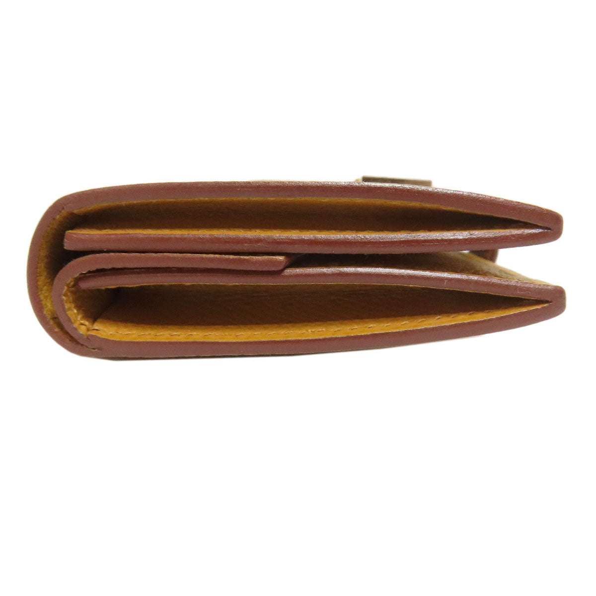 HERMES Coin case Epsom Brown Bearnmini Sesame Gold Metal