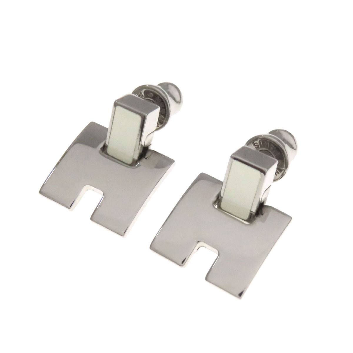 HERMES Pierce metallic Silver Irene H motif