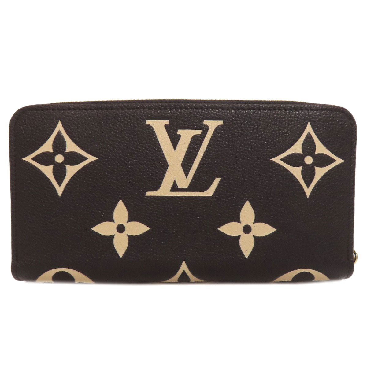 LOUIS VUITTON Long Wallet Purse M80481 Ann Platt black Zippy wallet