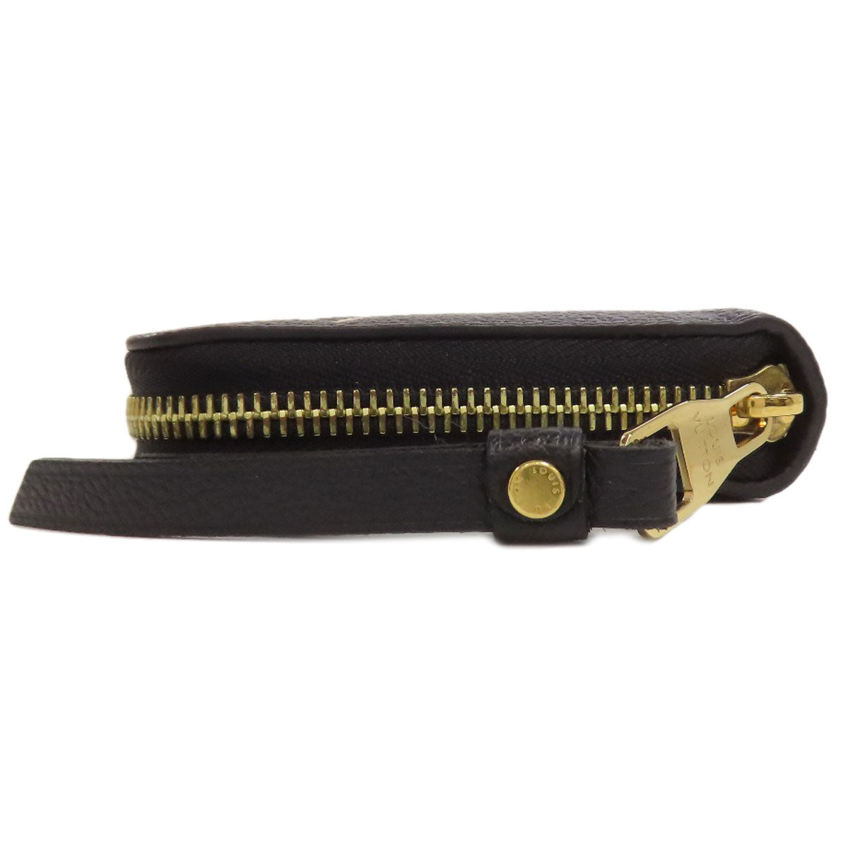 LOUIS VUITTON Long Wallet Purse M80481 Ann Platt black Zippy wallet