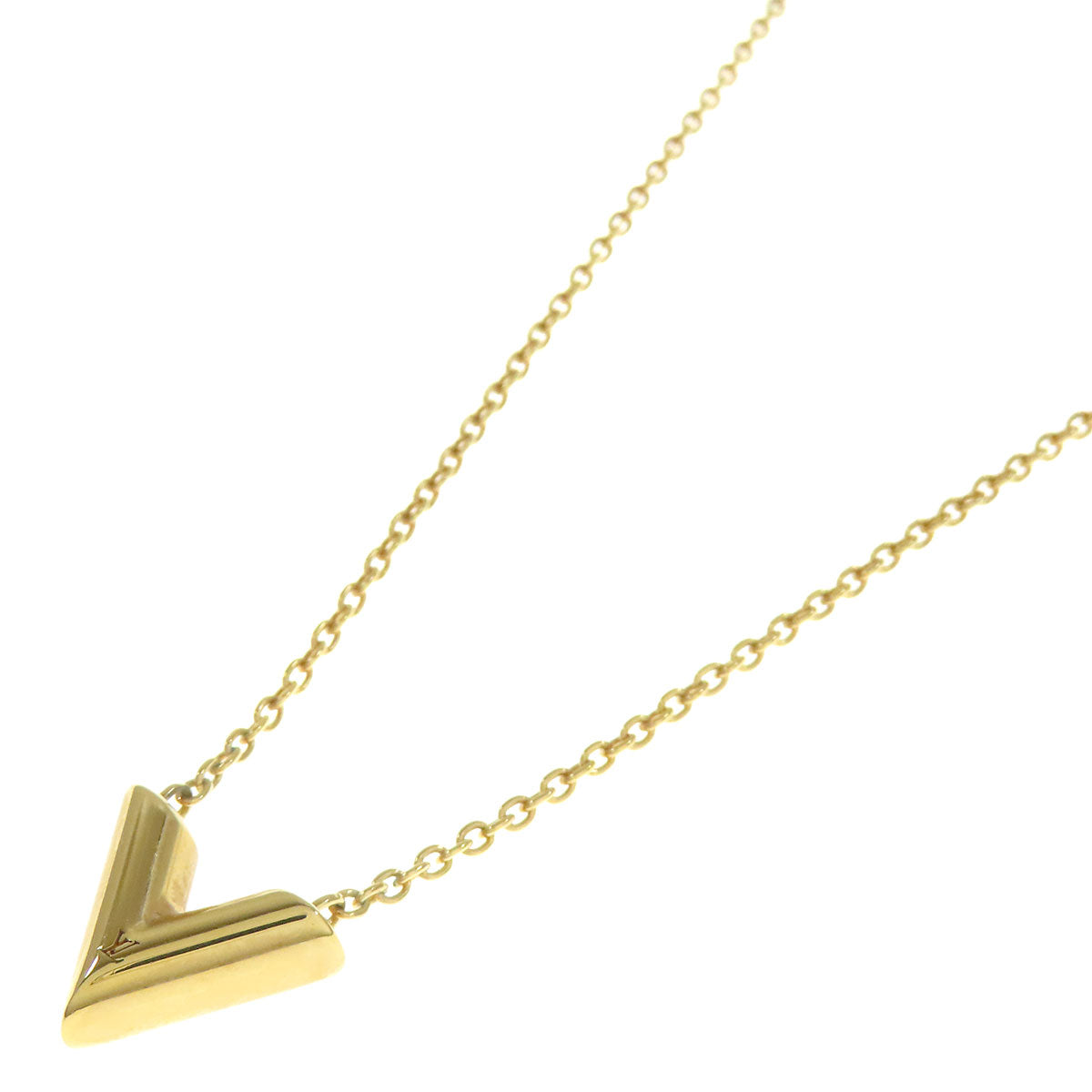 LOUIS VUITTON Necklace M61083 Gold Plated gold Essential V