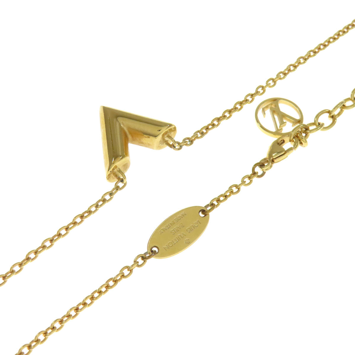 LOUIS VUITTON Necklace M61083 Gold Plated gold Essential V