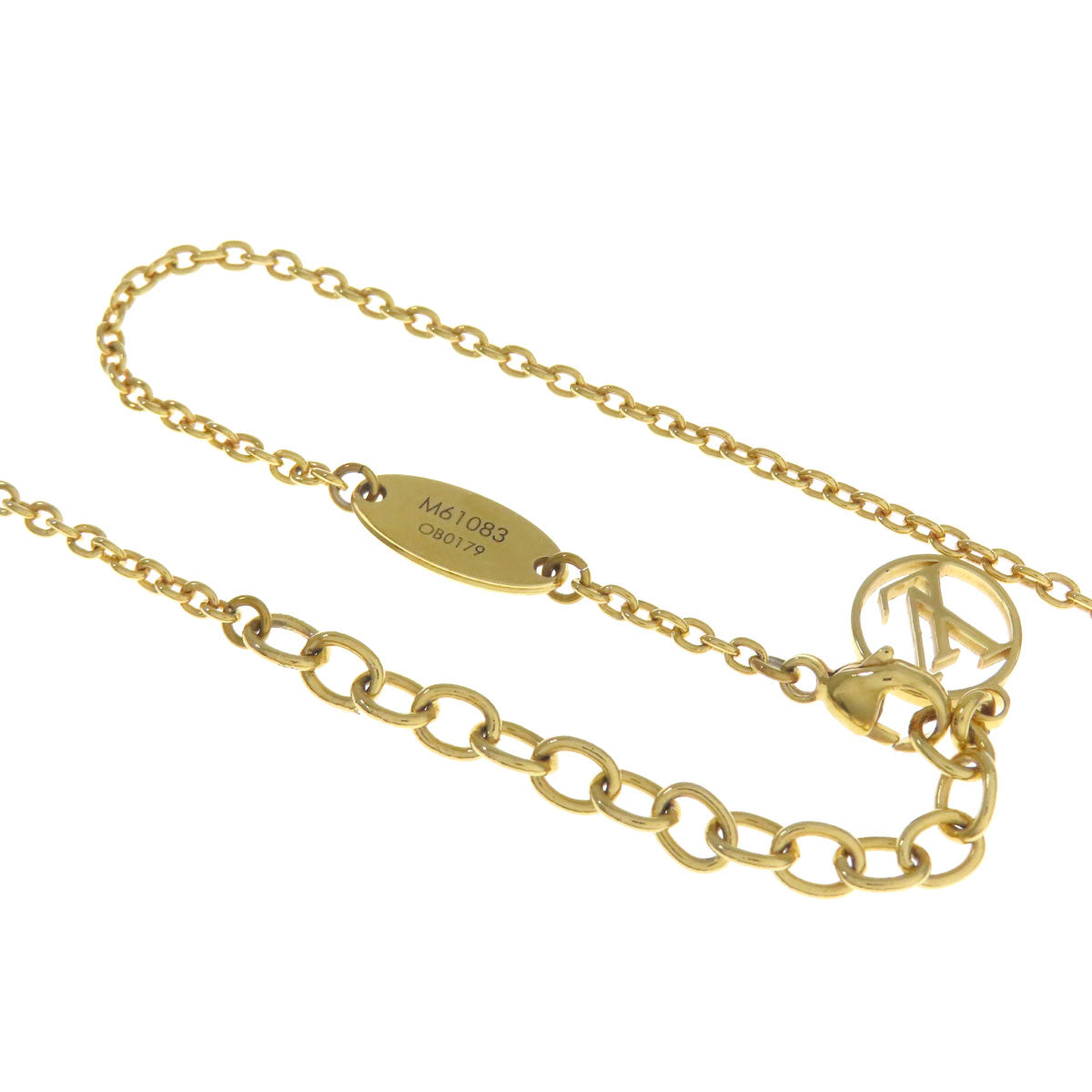 LOUIS VUITTON Necklace M61083 Gold Plated gold Essential V