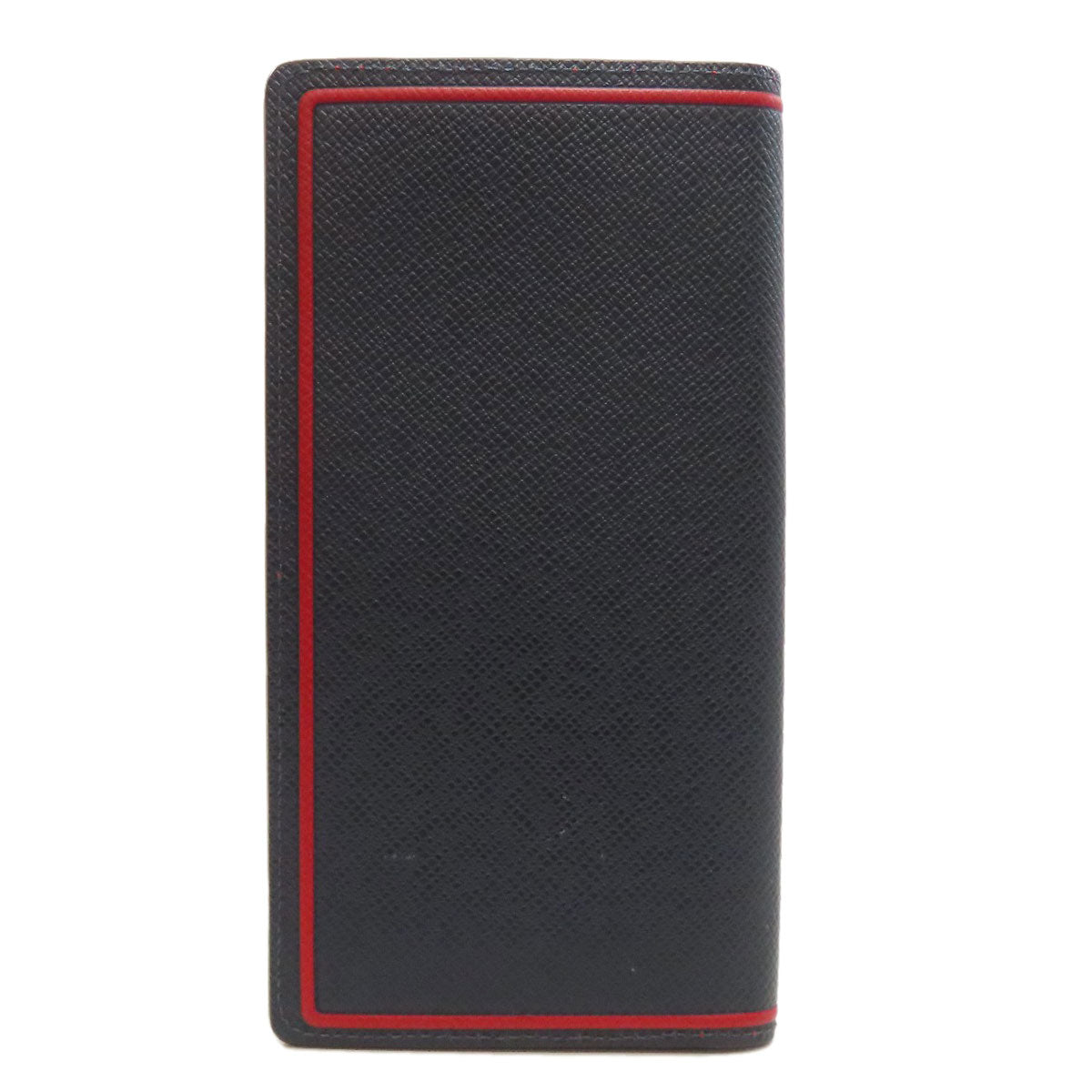 LOUIS VUITTON Long Wallet Purse M63434 Taiga Leather Navy Portefeuille Blaza