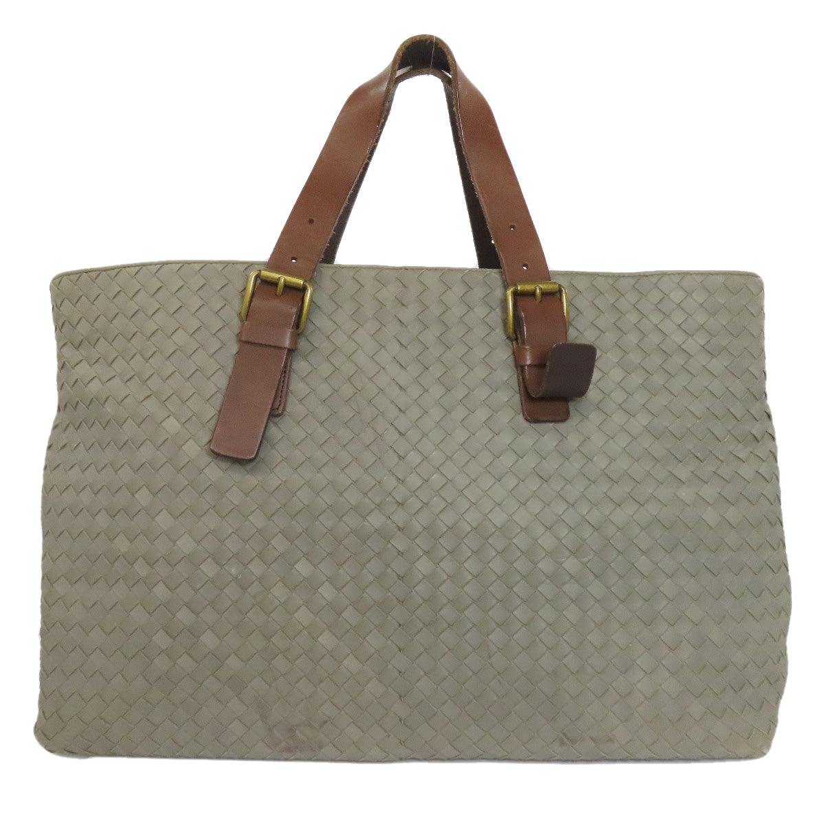BOTTEGAVENETA Tote Bag Calfskin gray INTRECCIATO