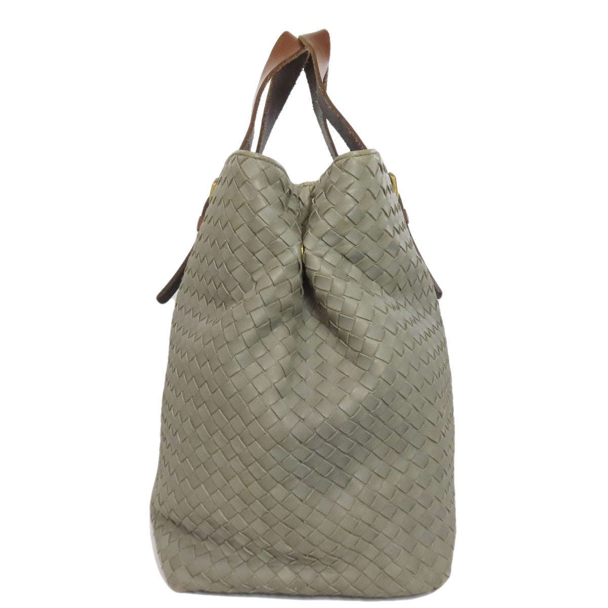BOTTEGAVENETA Tote Bag Calfskin gray INTRECCIATO