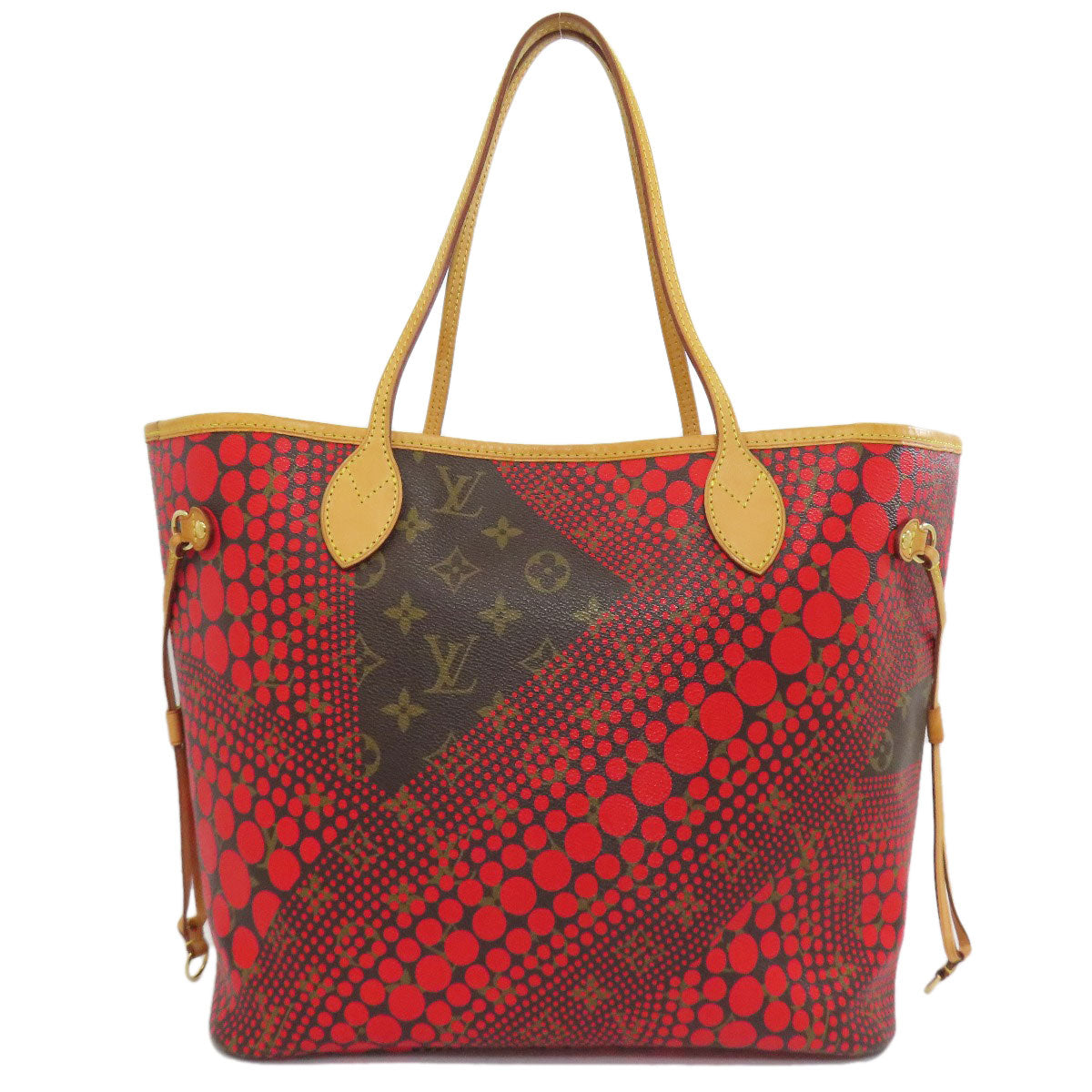 LOUIS VUITTON Tote Bag M40686 Monogram canvas Red Yayoi Kusama collaboration Neverfull MM