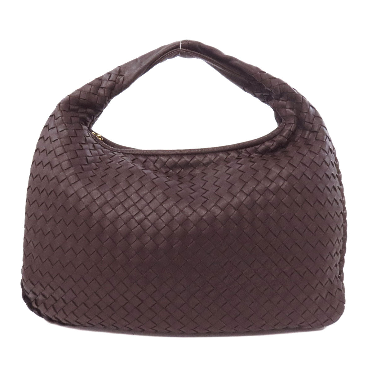 BOTTEGAVENETA Shoulder Bag Calfskin Brown one belt INTRECCIATO