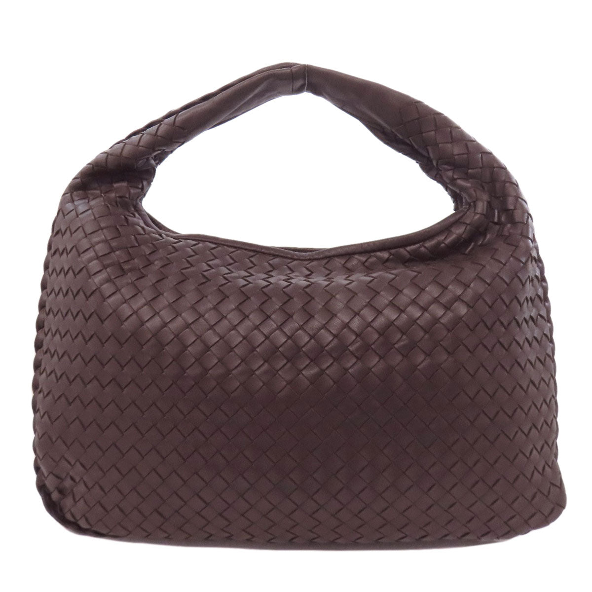 BOTTEGAVENETA Shoulder Bag Calfskin Brown one belt INTRECCIATO