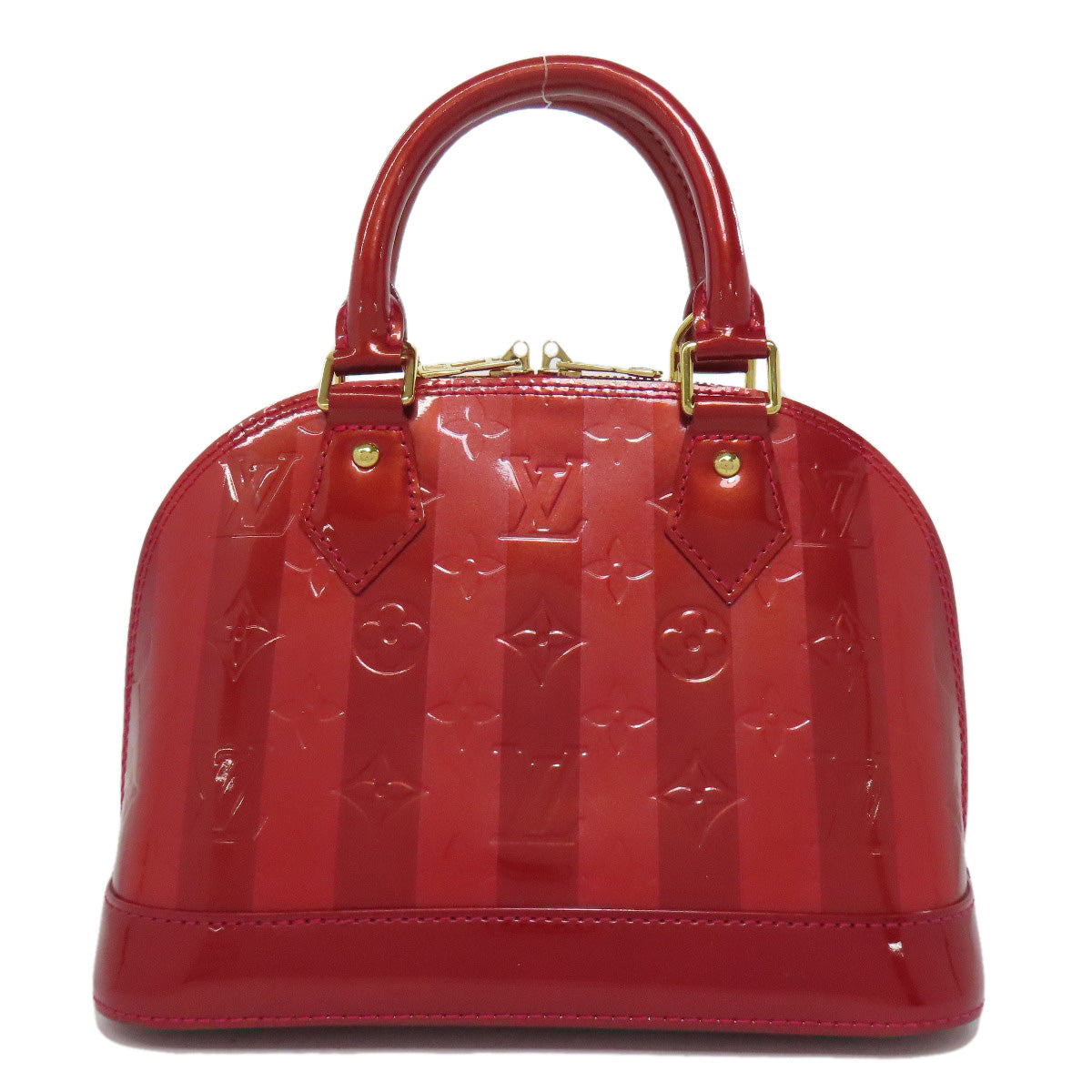 LOUIS VUITTON Handbag M91593 Vernis Red Alma BB Rayur