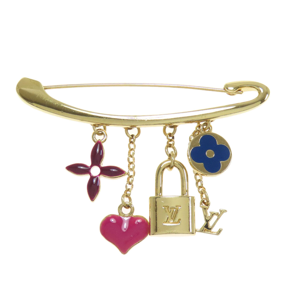 LOUIS VUITTON Brooch M64906 metallic gold Broche Evangle Nuris
