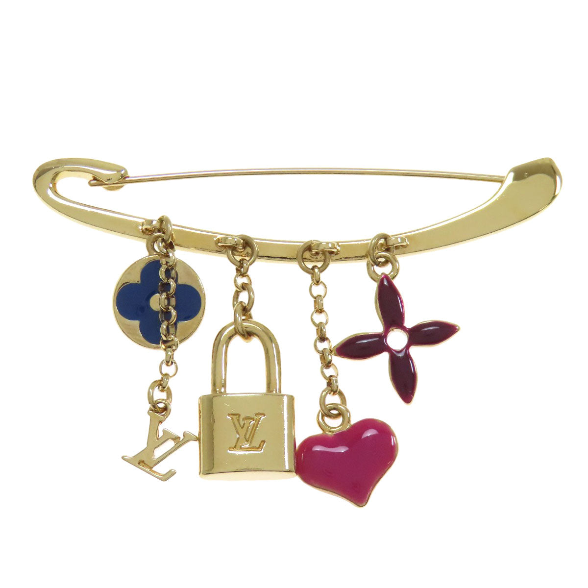 LOUIS VUITTON Brooch M64906 metallic gold Broche Evangle Nuris