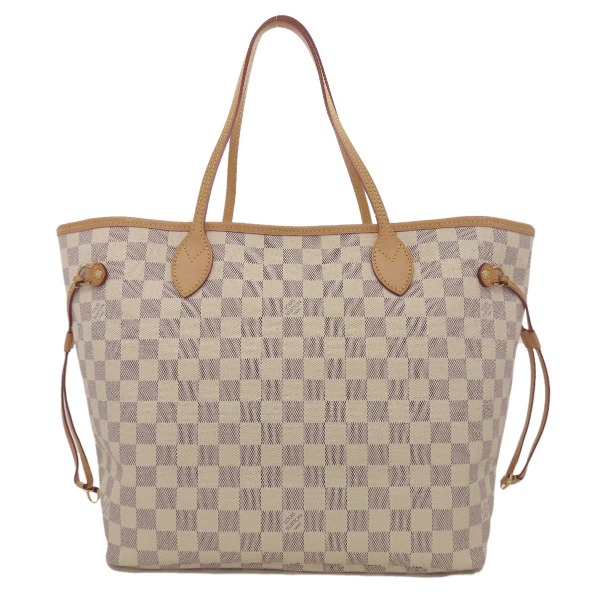 LOUIS VUITTON Tote Bag N41361 Damier canvas white Neverfull MM