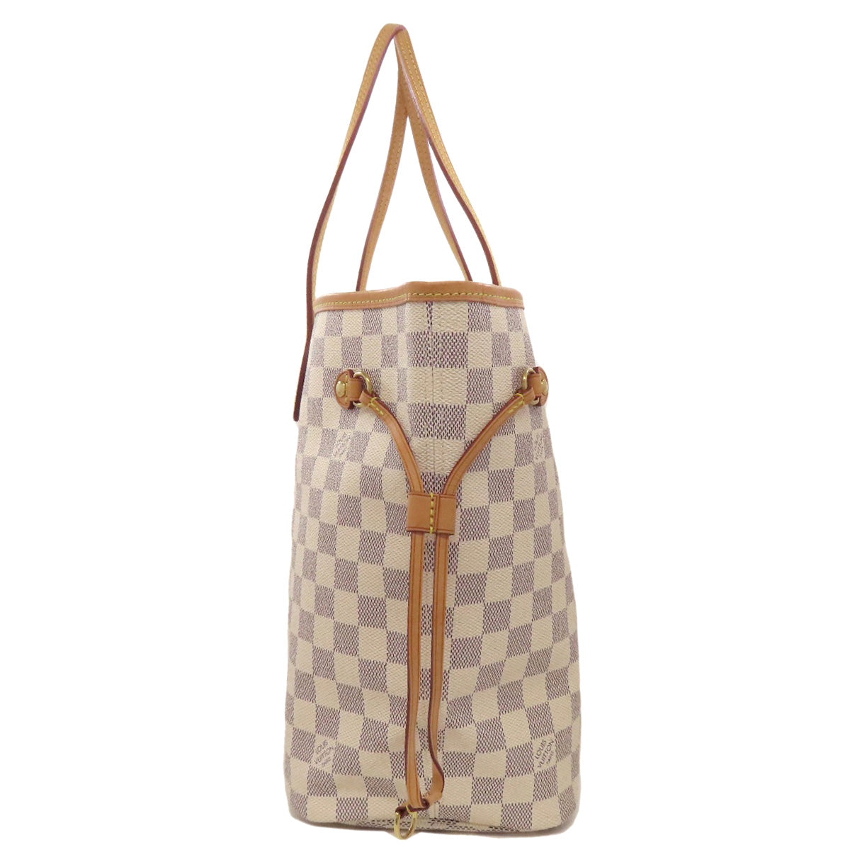 LOUIS VUITTON Tote Bag N41361 Damier canvas white Neverfull MM