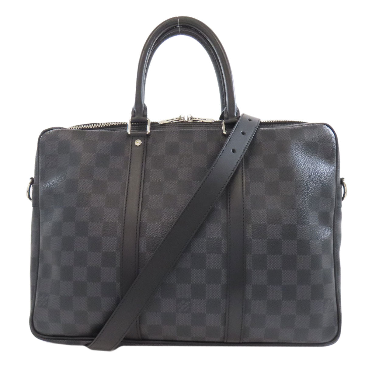 LOUIS VUITTON Business bag N41478 Damier canvas gray Porto Documan Voyage PM