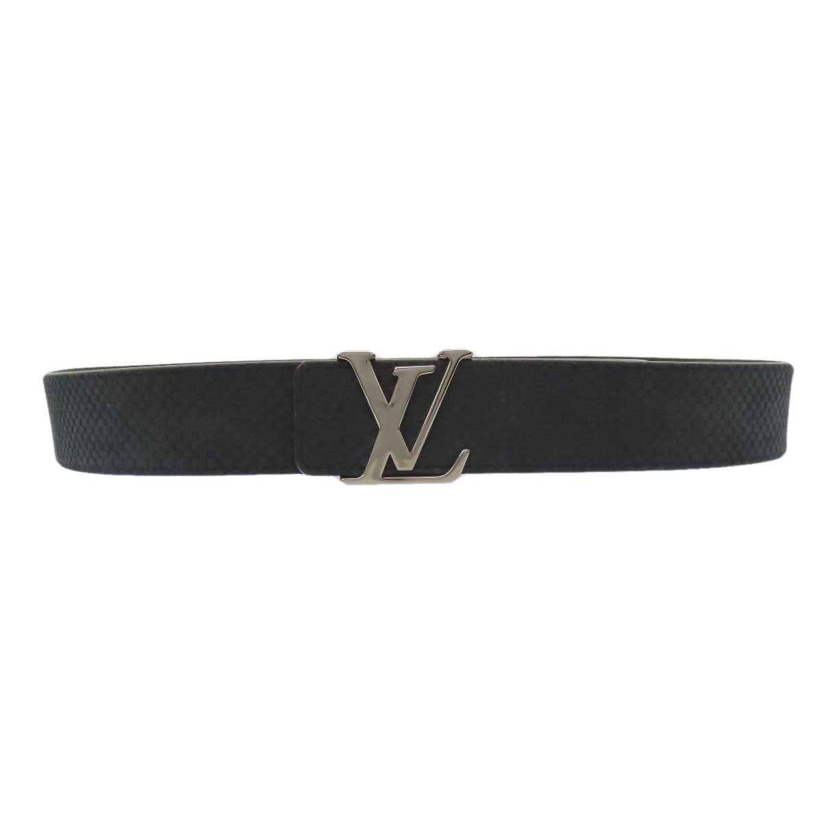 LOUIS VUITTON belt M6875 leather black Sunture LV Initial
