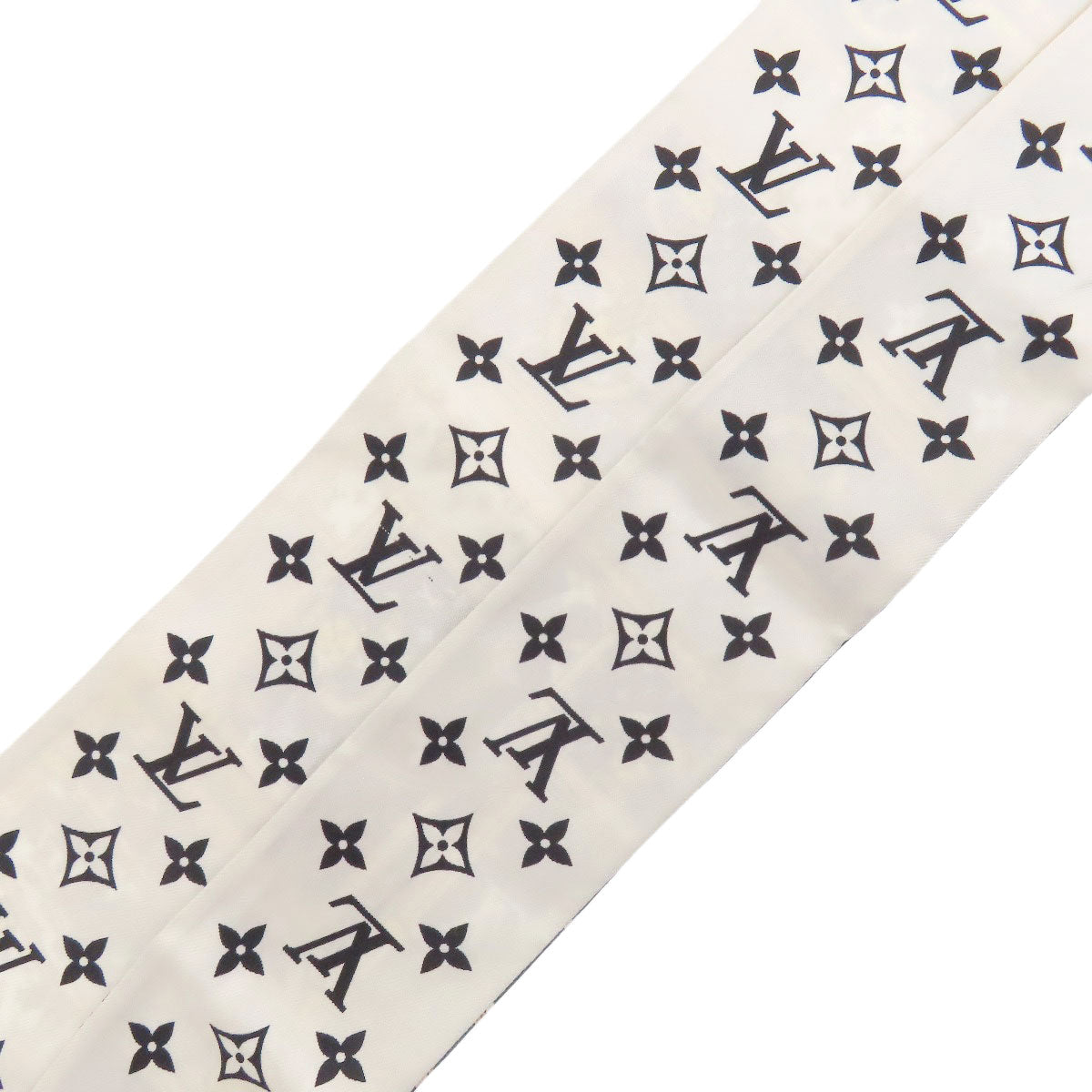 LOUIS VUITTON scarf M76442 silk black Bando BB Let's Go