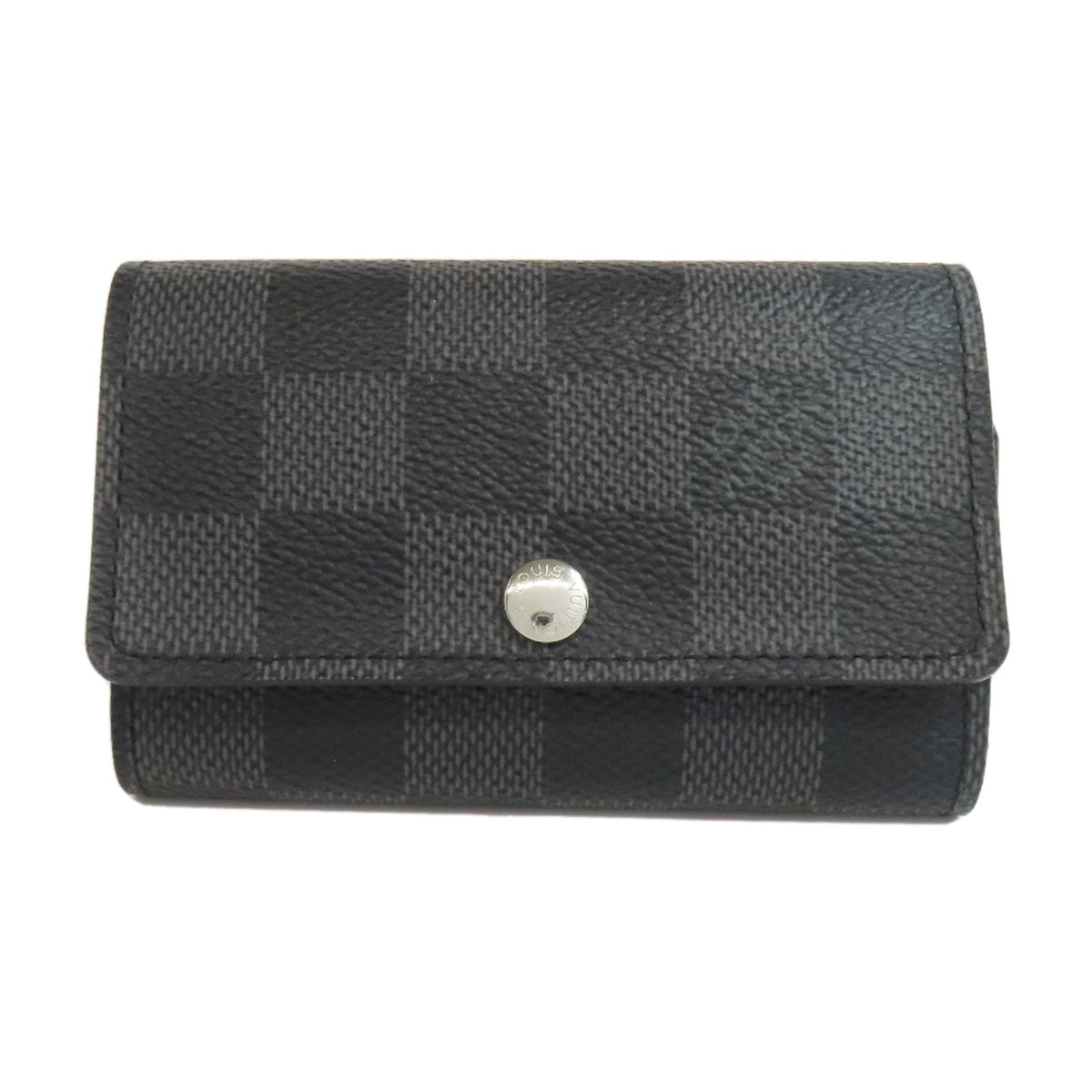 LOUIS VUITTON Key case Key holder M62662 Damier canvas gray Multicles6
