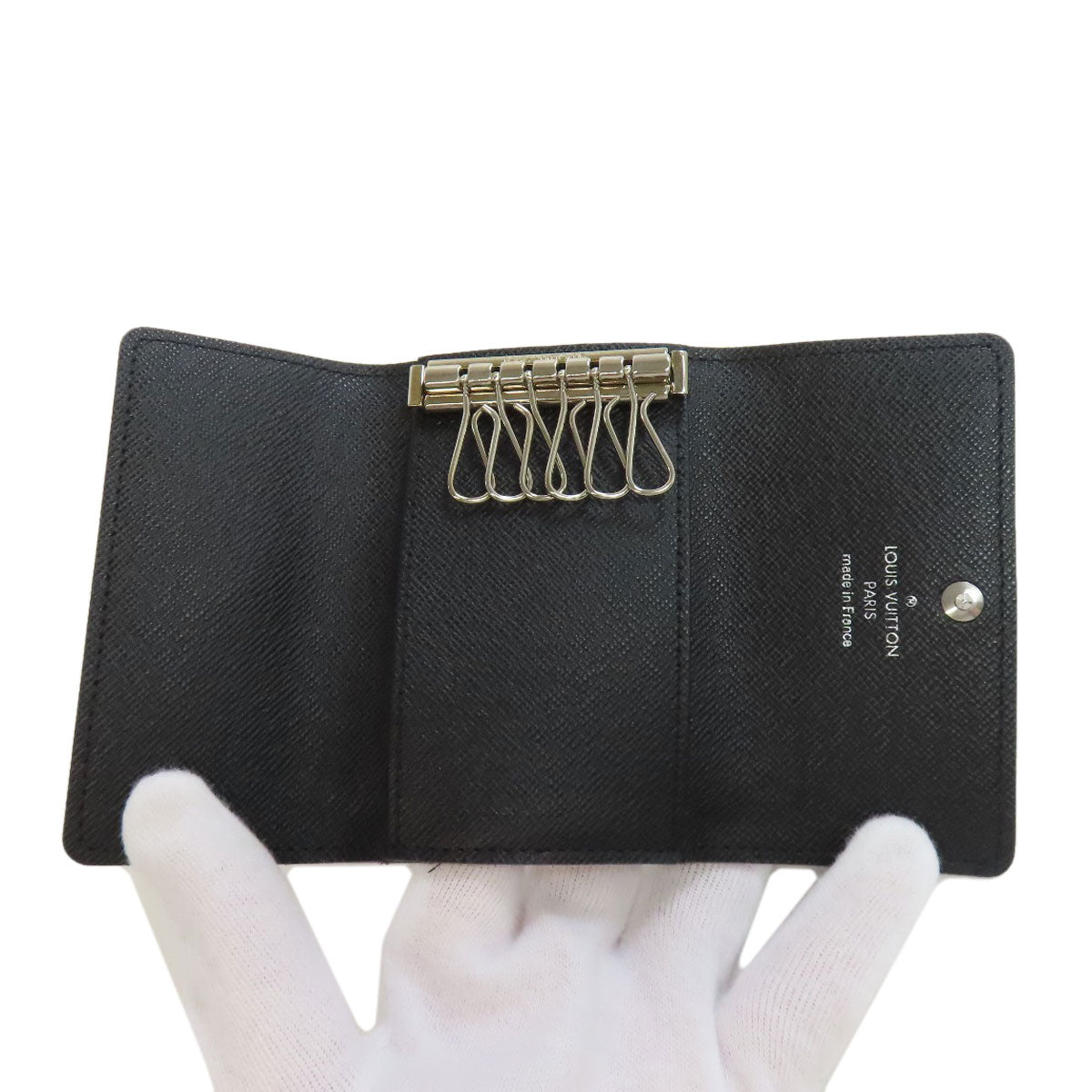 LOUIS VUITTON Key case Key holder M62662 Damier canvas gray Multicles6