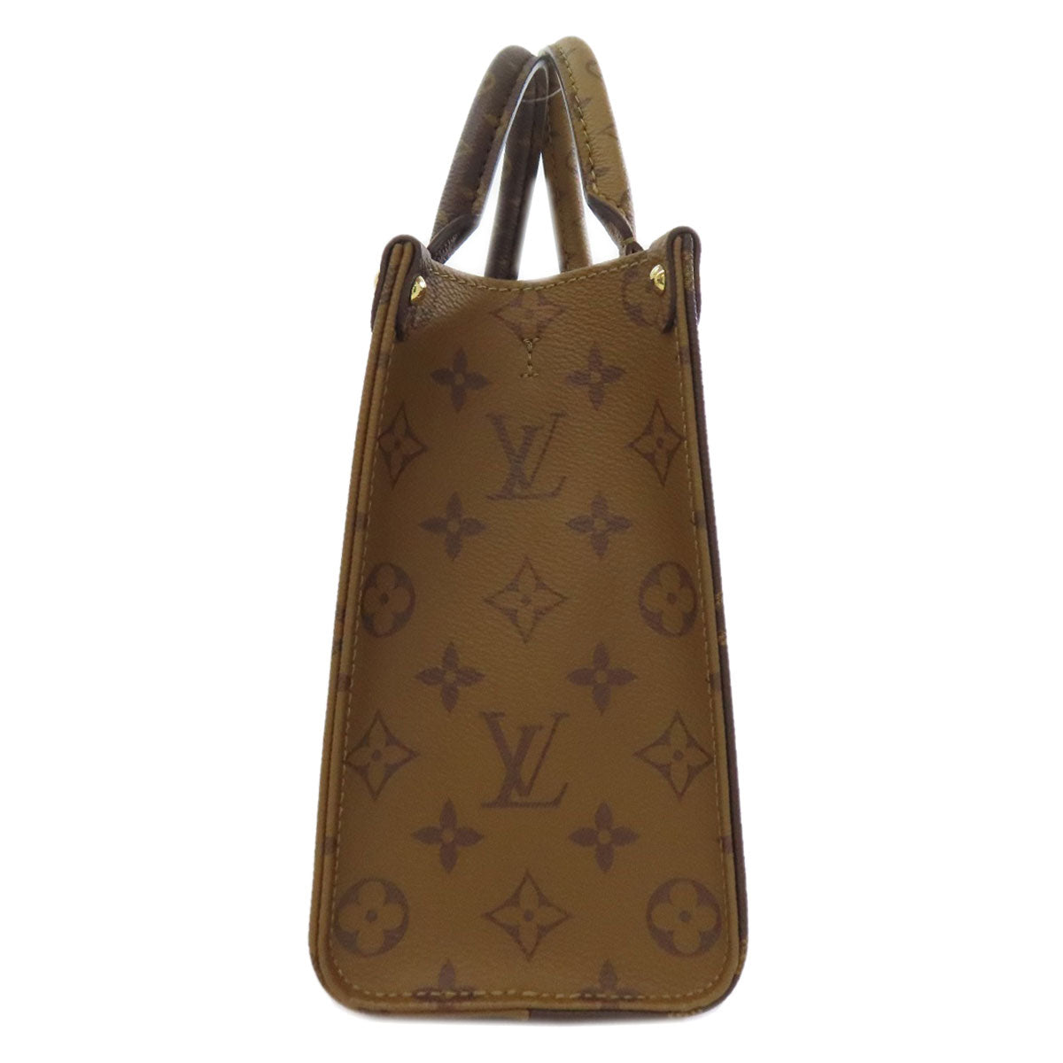 LOUIS VUITTON Handbag M46373 Giant monogram canvas Brown On the Go PM