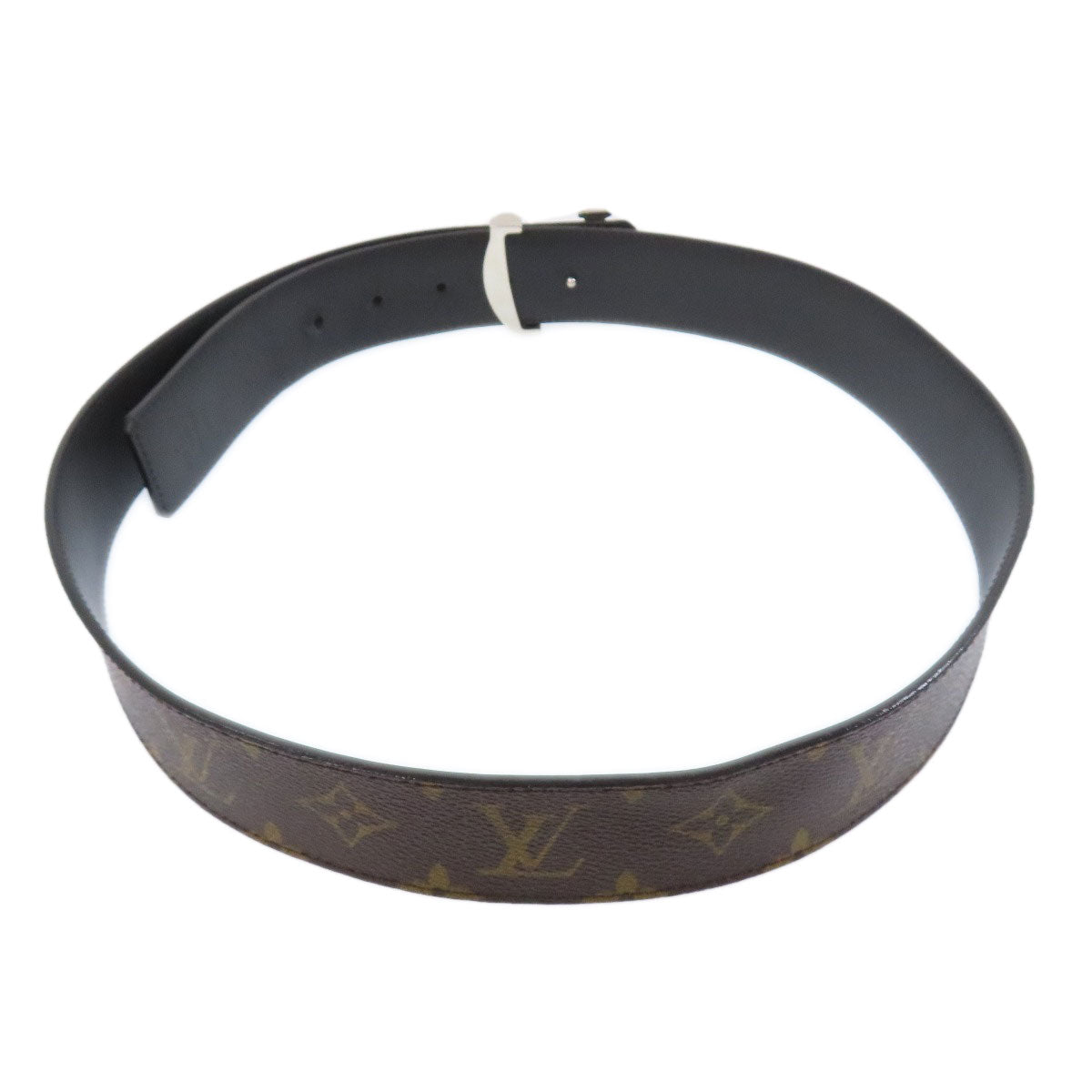 LOUIS VUITTON belt Monogram canvas Brown Sunture LV Initial