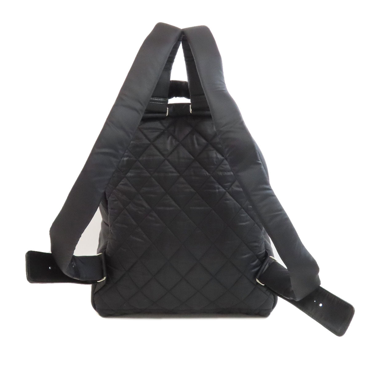 CHANEL Backpack Nylon black Cococoon SilverMetal